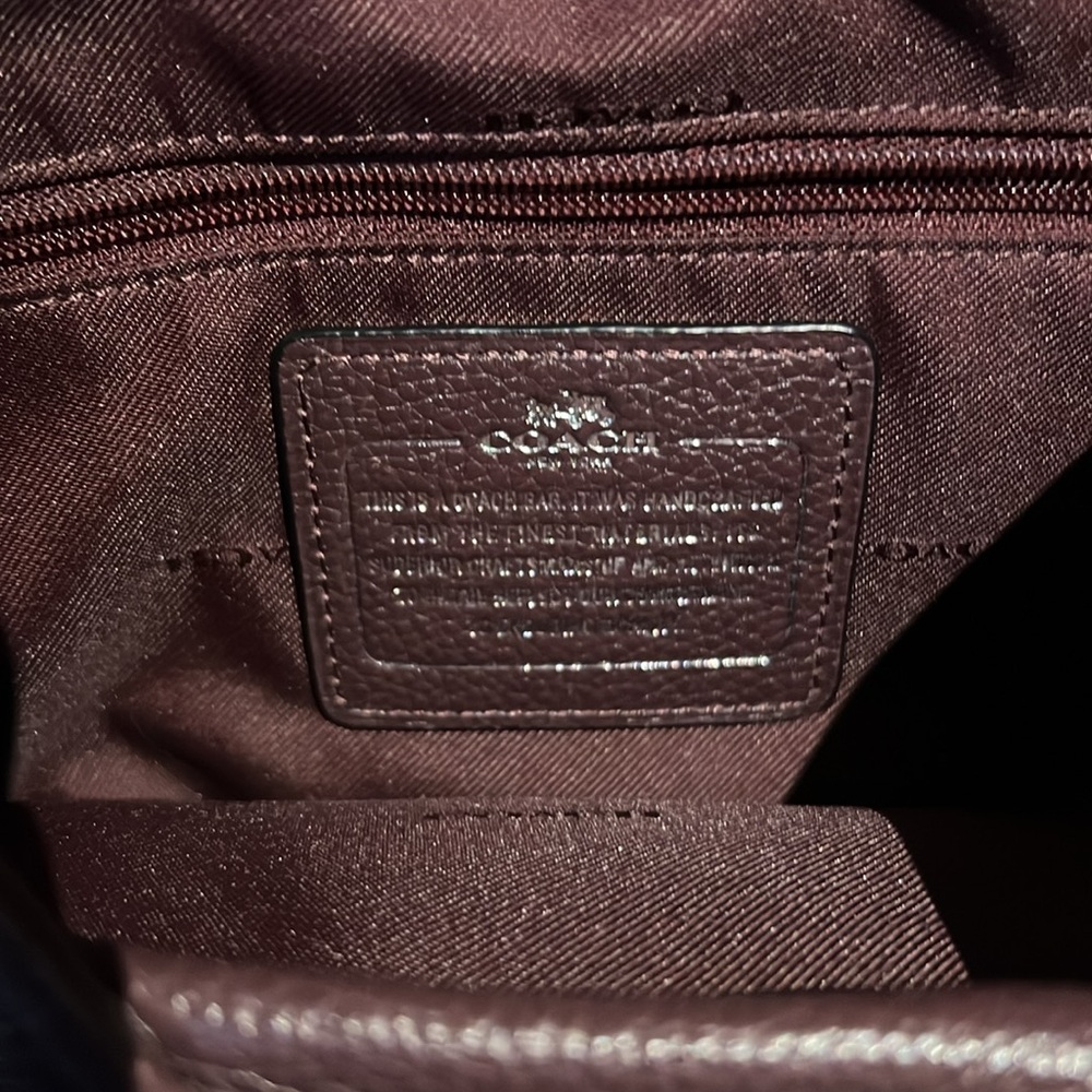 Coach Patchwork Hobo Bag in Plum and Brown - Picture 7 of 12